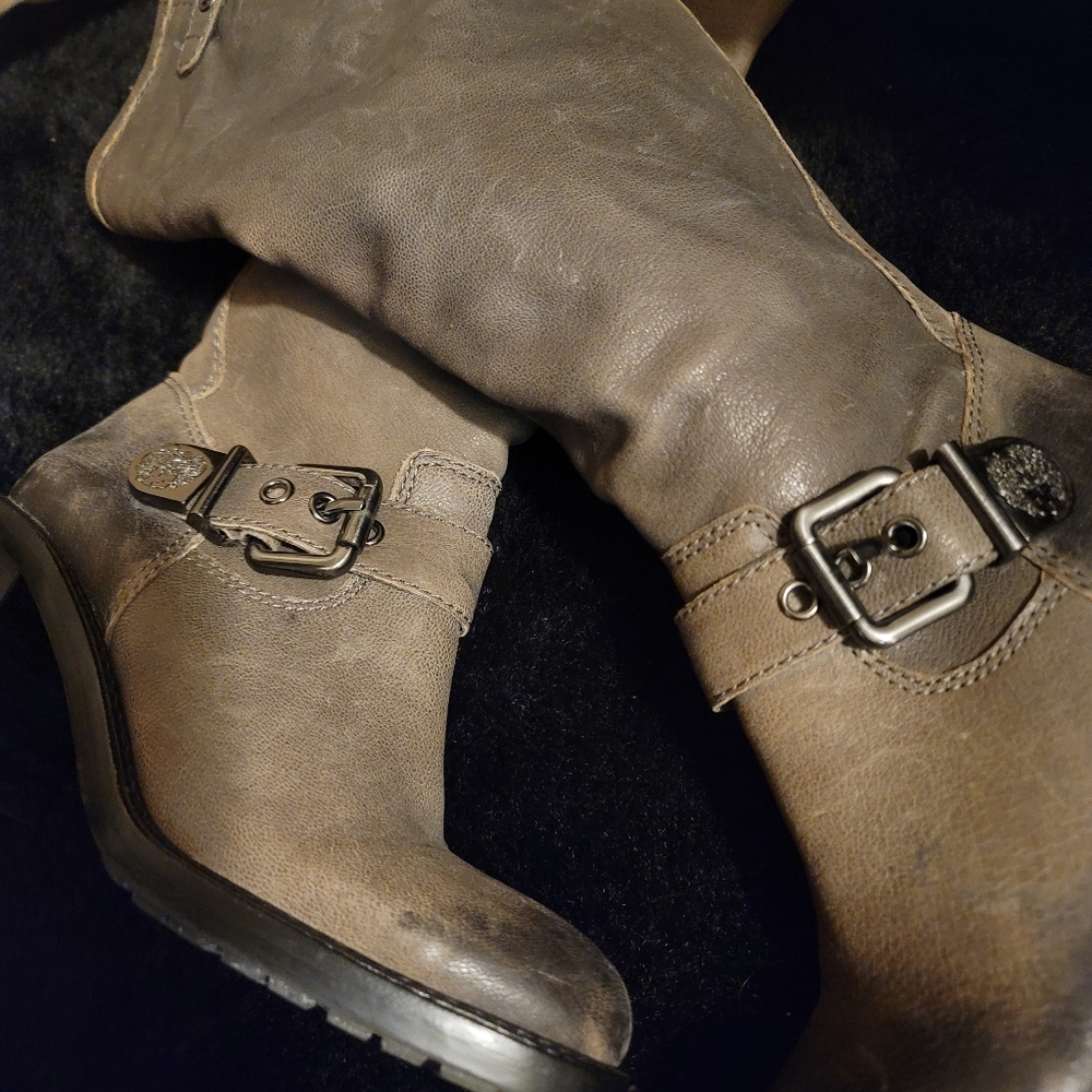 Vincent Camuto... Greenish tall boots